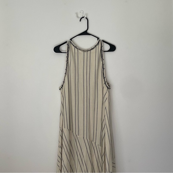 Free People Dresses & Skirts - Free People never worn dark blue and cream striped. Size S, long.